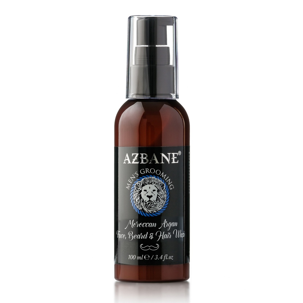 Azbane Face, Beard & hair wash 100 ml Seaweed & Rosewater 