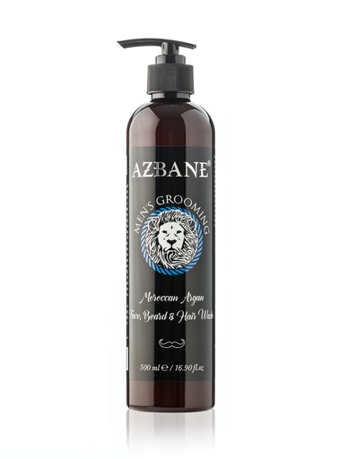 Azbane Face, Beard & hair wash 500 ml seaweed & Rosewater